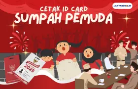 Cetak ID Card Sumpah Pemuda Premium untuk Panitia Acara