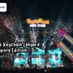 Cetak Keychain Lanyard Pestapora Edition Berkualitas untuk Panitia Event
