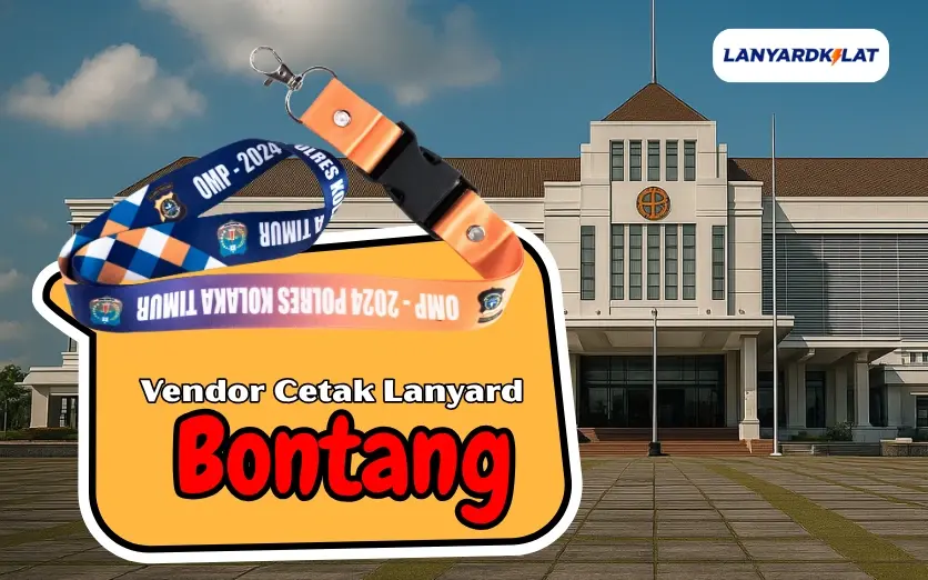 Cetak Lanyard Bontang Full Color dengan Produksi Cepat