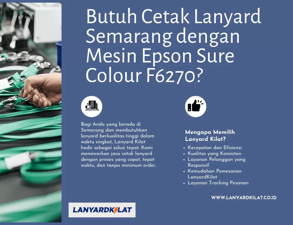 Cetak Lanyard Semarang dengan Mesin Epson