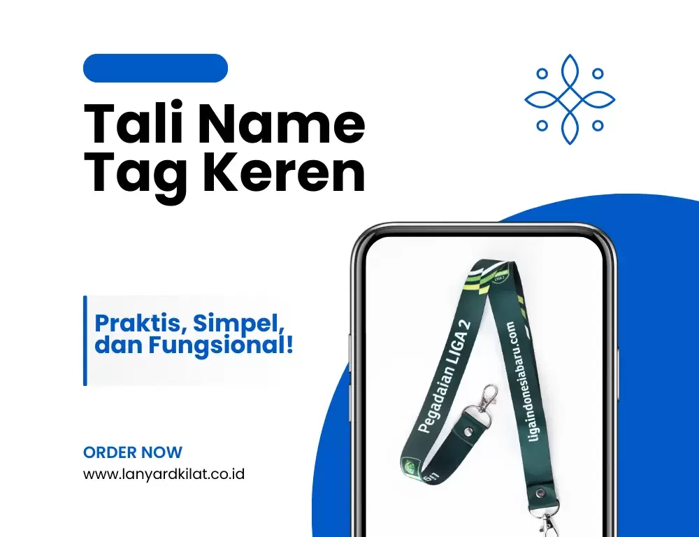 Cetak Tali Name Tag, Praktis dan Simpel!