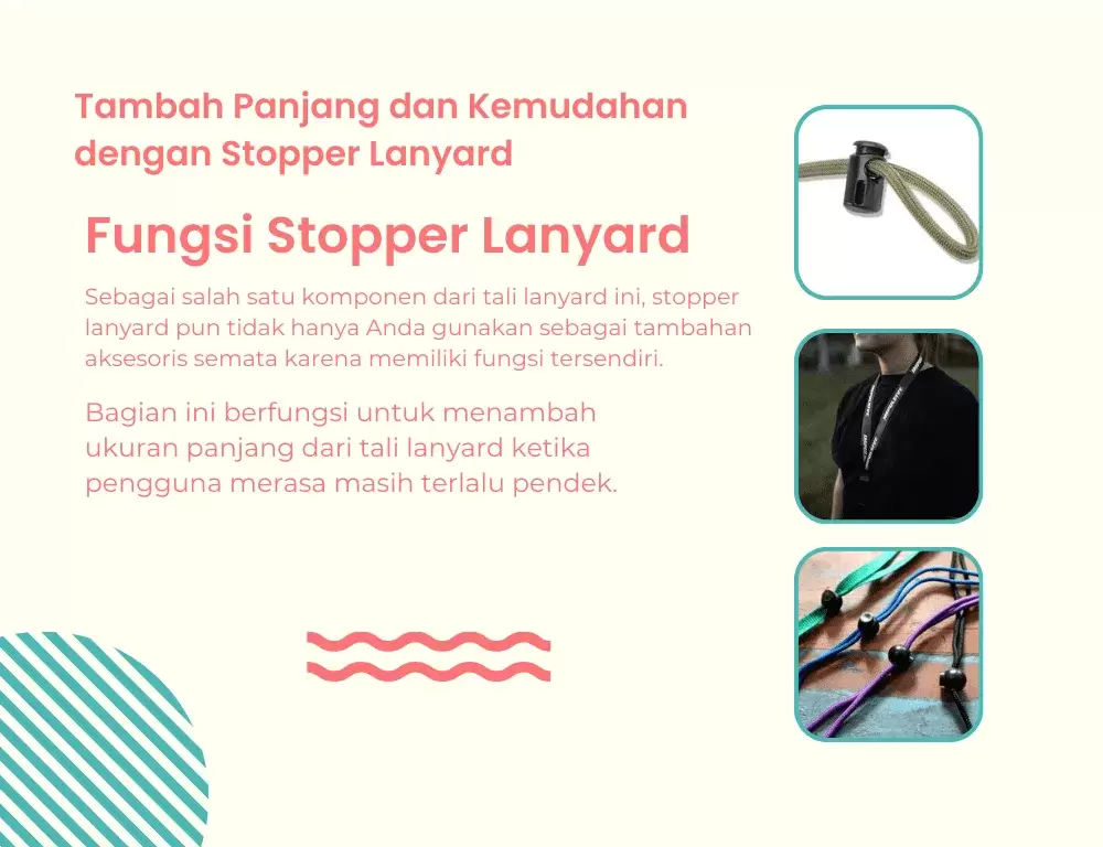 Fungsi Stopper Untuk Lanyard