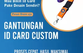 Jasa Print Gantungan Edikat Garansi 1 Tahun Anti Luntur