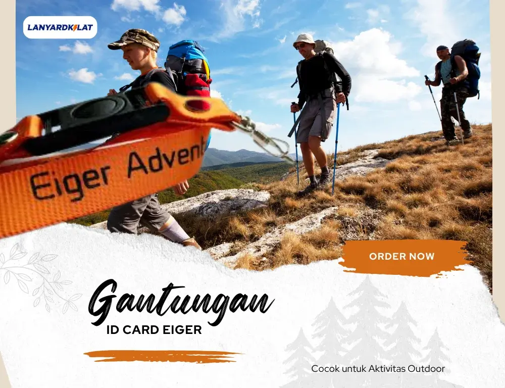 Gantungan ID Card Eiger Bahan Premium Berkelas