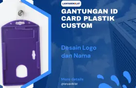 Cetak Gantungan ID Card Plastik Keren dan High Quality