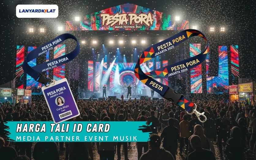 Harga Tali ID Card Media Partner Event Musik Sameday Services
