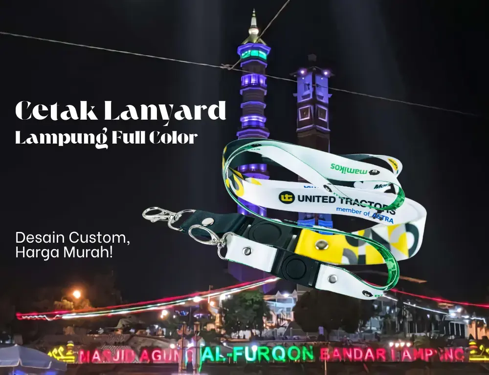 Jasa Cetak Lanyard Lampung dengan Desain Custom Full Color