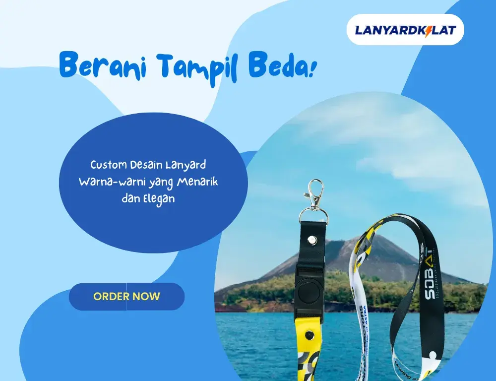 Jasa Cetak Lanyard Lampung Desain Warna-warni-2