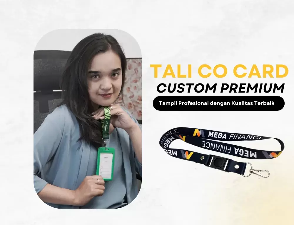 Jual Tali Co Card Custom, Premium dan Berkualitas