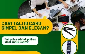 Jual Tali ID Card Polos - Pilihan Ideal untuk Kebutuhan Kantor