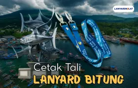 Lanyard Bitung, Cetak Full Color Custom Cepat Sehari Jadi