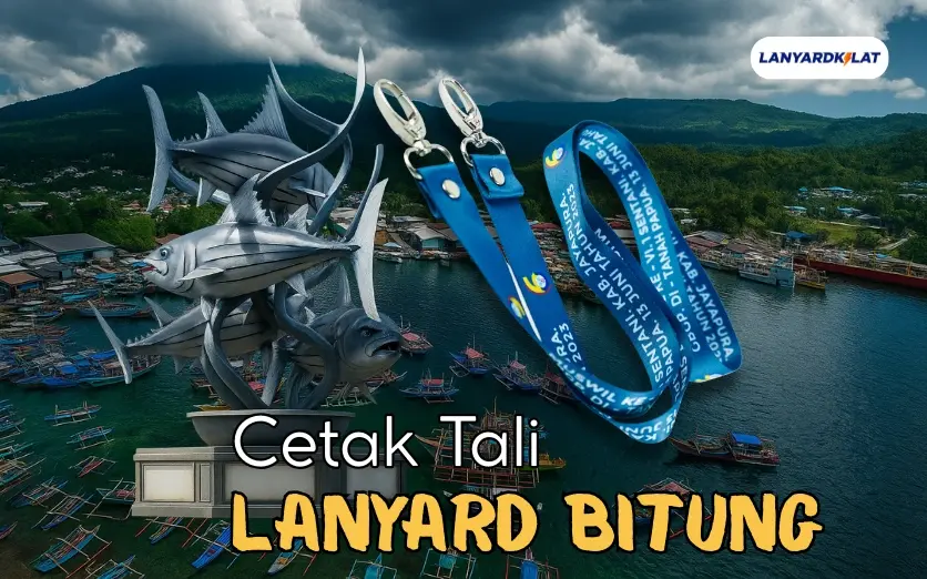 Lanyard Bitung, Cetak Full Color Custom Cepat Sehari Jadi