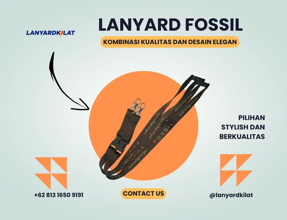 Lanyard Fossil dan Merk Terkenal Lainnya