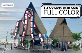 Lanyard Kupang, Cetak Tali ID Card Custom Full Color Premium