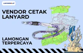 Lanyard Lamongan, Cetak Tali ID Card Polyester Tissue Premium