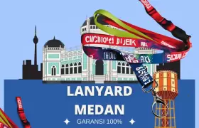 Jasa Cetak Lanyard Medan Free Sample 100% Warna Akurat