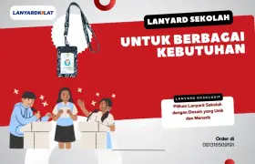 Lanyard Sekolah untuk Guru, Tata Usaha, OSIS, Kepala Sekolah