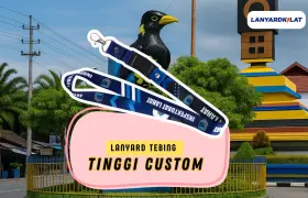 Lanyard Tebing Tinggi – Cetak Full Color, Desain Keren, Siap Kirim Cepat