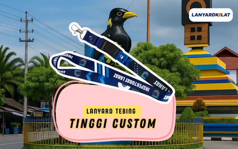 Lanyard Tebing Tinggi – Cetak Full Color, Desain Keren, Siap Kirim Cepat