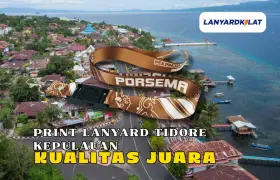 Lanyard Tidore Kepulauan, Cetak Full Color Cepat untuk Acara dan Instansi