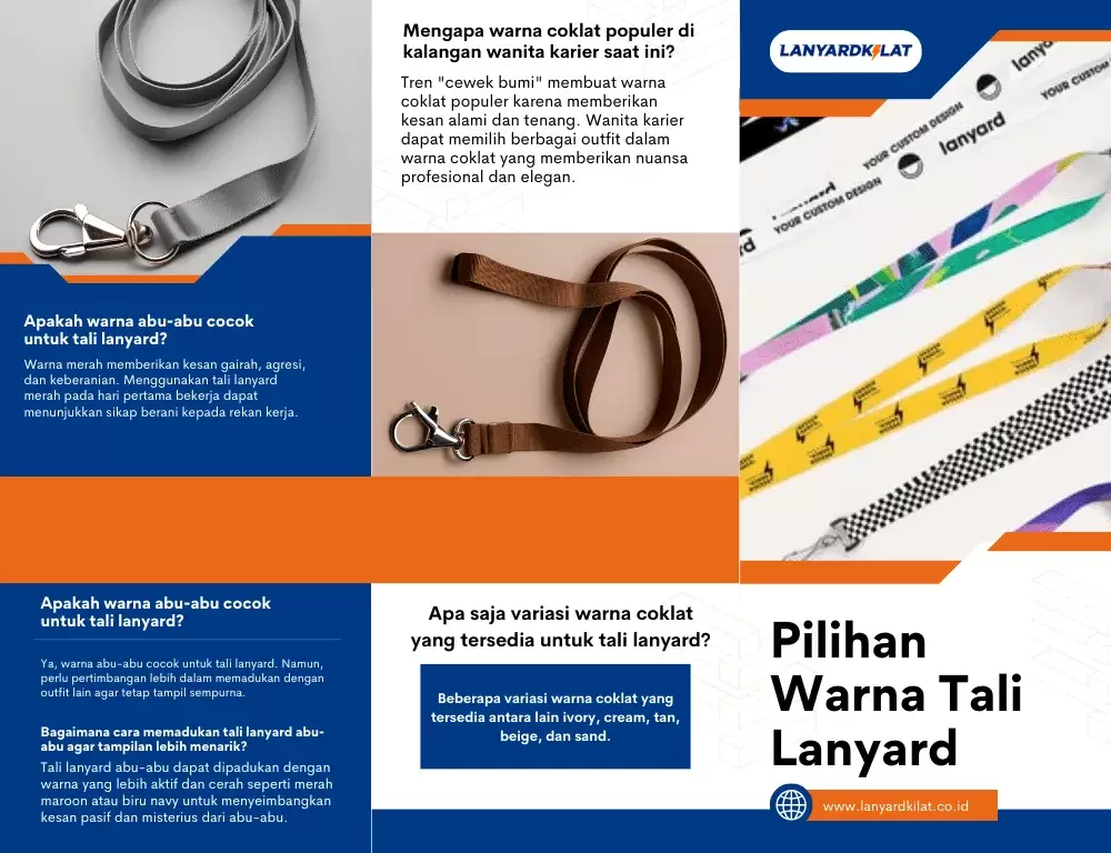 Rekomendasi Desain Lanyard Polos Untuk Cowok