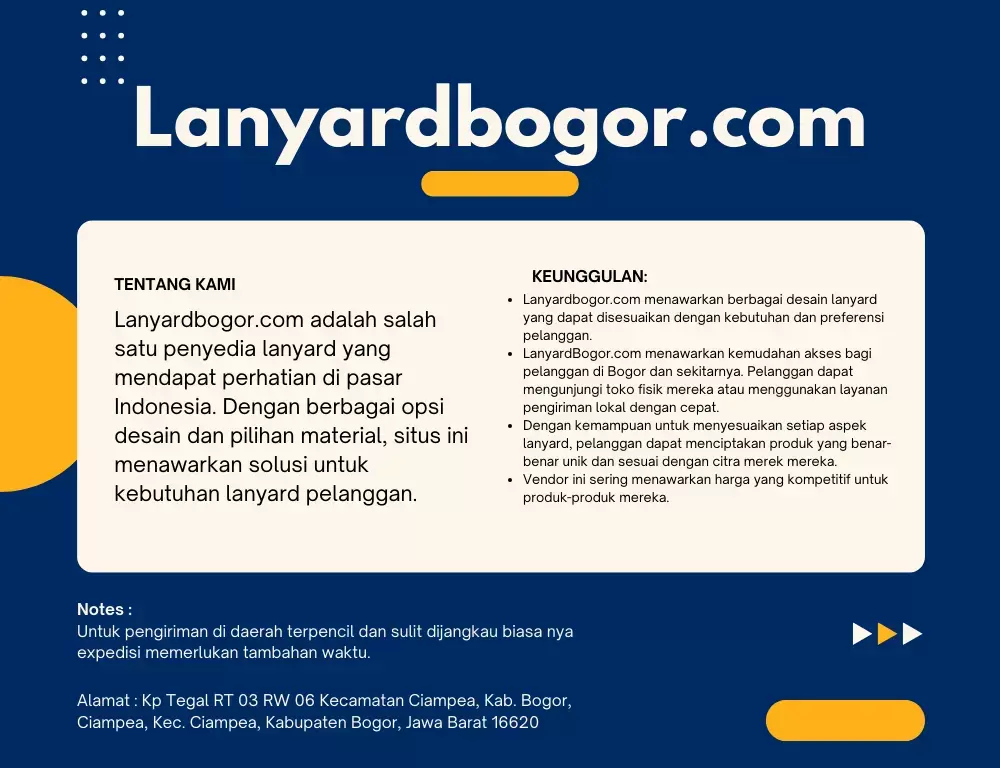 Rekomendasi Vendor Lanyard LanyardBogor