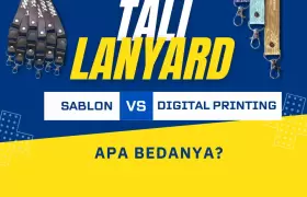 Tali Lanyard Sablon, Apa Perbedaan dengan Digital Printing?