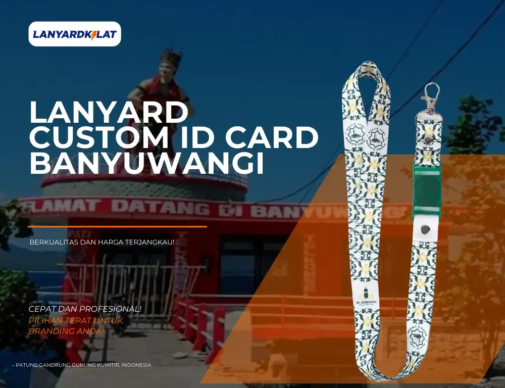 Vendor Cetak Custom Kalung Lanyard ID Card di Banyuwangi