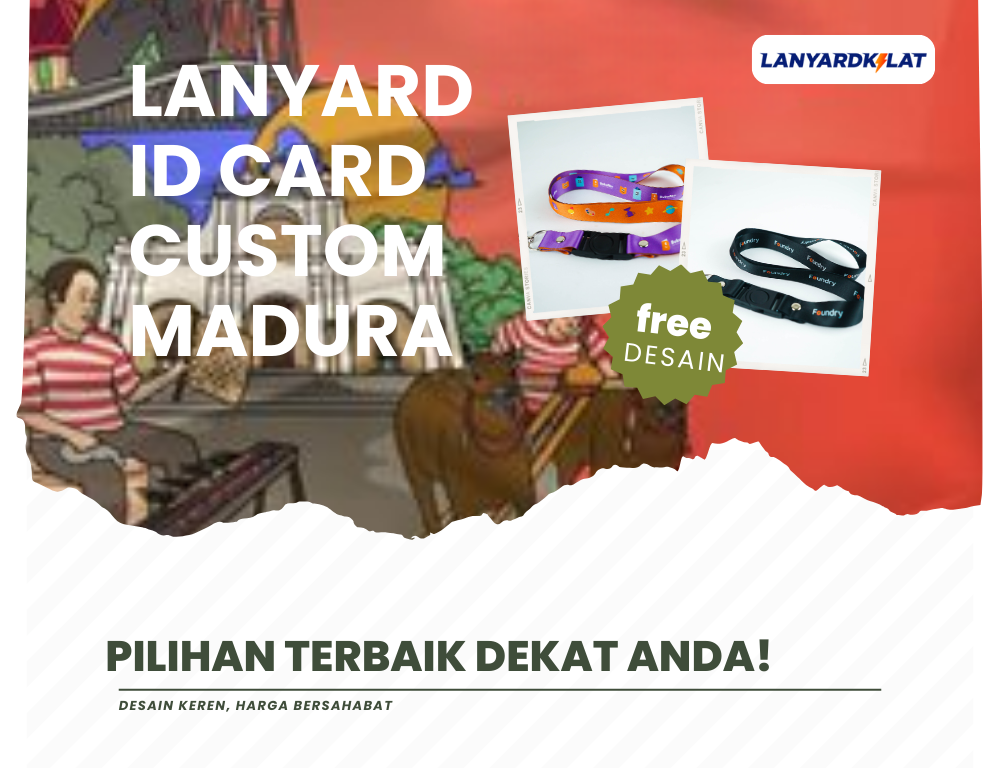 Vendor Kalung Lanyard Custom ID Card Terdekat di Madura