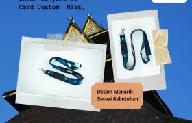 Vendor Terbaik Cetak Lanyard Kalung ID Card Custom di Nias