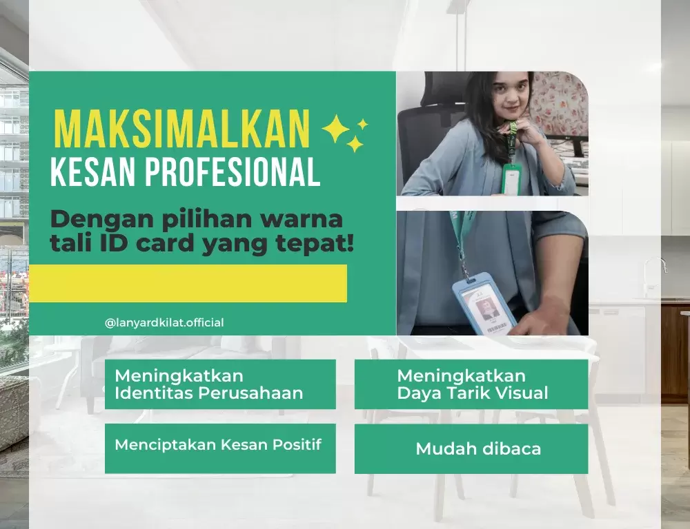 Warna Tali ID Card Menambah Kesan Profesional di Tempat Kerja